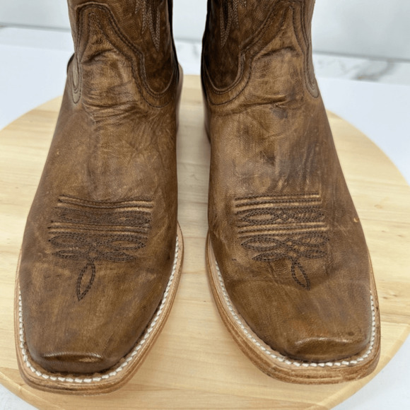 Corral Men's 10 D Brown Embroidered Narrow Square Toe Boots A4229 - Picture 11 of 16